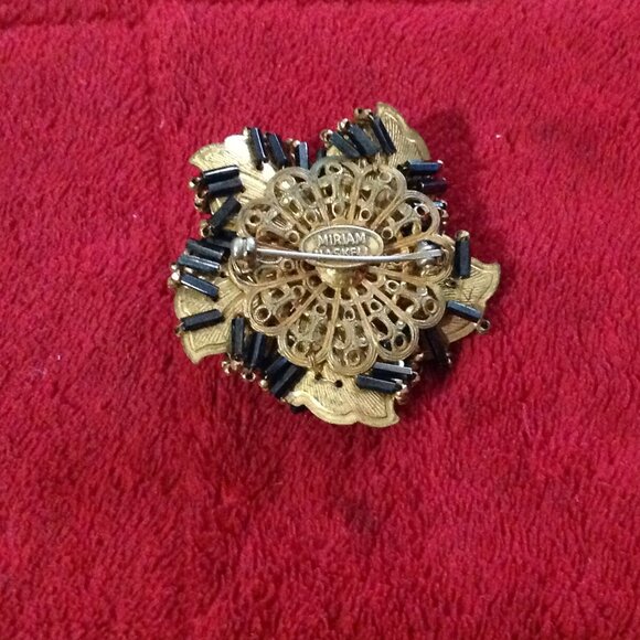 Rare Vintage Miriam Haskell Floral Beaded Brooch Hand Wired For The Collector - Picture 4 of 5